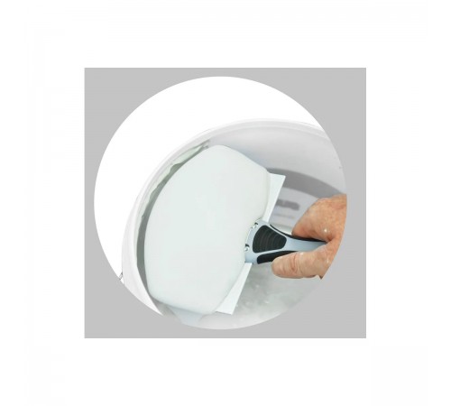 50483 Шпатель полукруглый Rollingdog 6.5" (165мм), серия Professional.