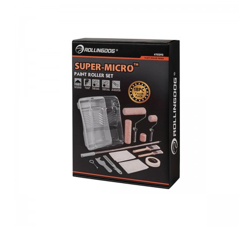 70292 Набор малярный Rollingdog SUPER-MICRO (18 предметов) серия Professional