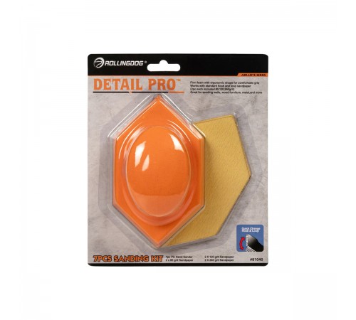 81040 Набор для ручной шлифовки Rollingdog DETAIL PRO №2 (7 пр.)