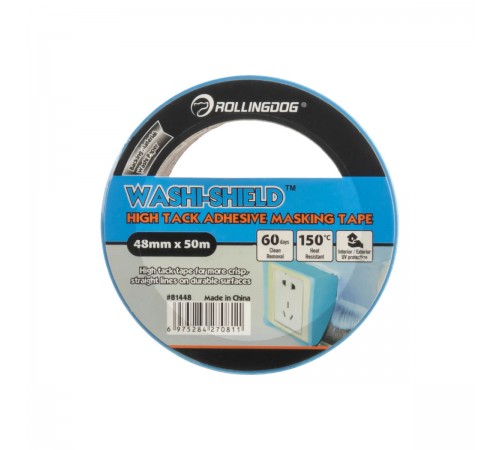 Лента малярная RollingDog Washi-Shield 48мм х 50м, серия Professional 81448
