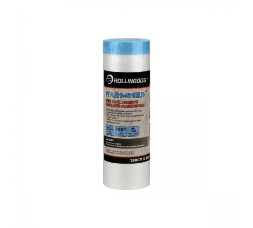 Укрывное полотно на малярной ленте Rollingdog WASHI-SHIELD, 30х150см 81450