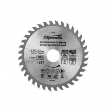 732395 Диск пильный по дереву Sparta 125x22мм, 36 зубьев