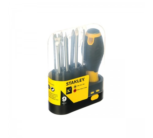 0-62-511 Отвертка STANLEY MULTIFUNCTIONAL с 9 вставками