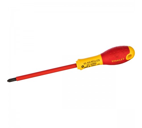 0-65-419 Отвертка электрика STANLEY FATMAX 1000 В PZ2х125 мм