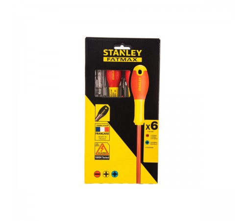 0-65-443 Набор диэлектрических отверток STANLEY FATMAX до 1000B (6 шт)