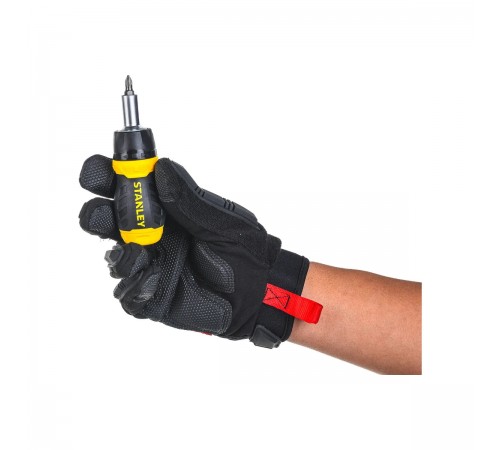 0-66-358 Отвертка STANLEY MULTIBIT RATCHET STUBBY c 6ю вставками