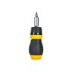 0-66-358 Отвертка STANLEY MULTIBIT RATCHET STUBBY c 6ю вставками