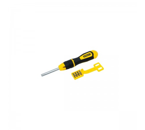 0-68-010 Отвертка STANLEY MULTIBIT с храповым механизмом в комплекте с 10-тью вставками