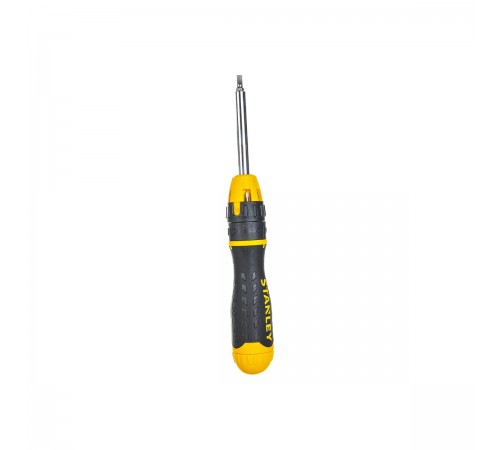 0-68-010 Отвертка STANLEY MULTIBIT с храповым механизмом в комплекте с 10-тью вставками