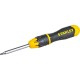 0-68-010 Отвертка STANLEY MULTIBIT с храповым механизмом в комплекте с 10-тью вставками