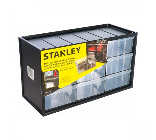 1-93-978 Органайзер STANLEY вертикальный с 9-тью выдвижными отделениями