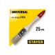 0101-025 Кисть плоская STAYER UNIVERSAL-STANDART, светлая щетина, деревянная ручка, 25 мм