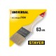 0101-063 Кисть плоская STAYER UNIVERSAL-STANDART, светлая щетина, деревянная ручка, 63 мм