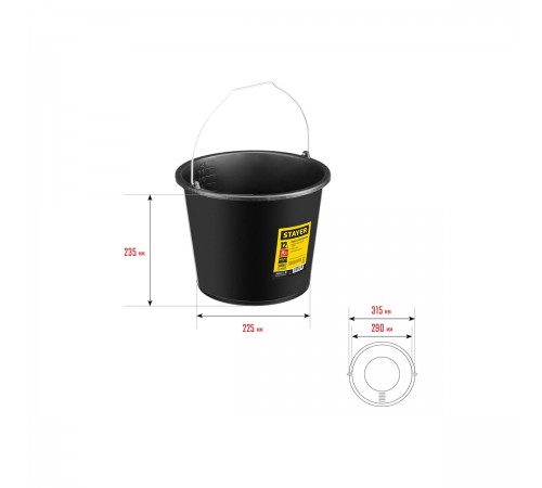 06083-12_z01 Ведро строительное STAYER 12 л