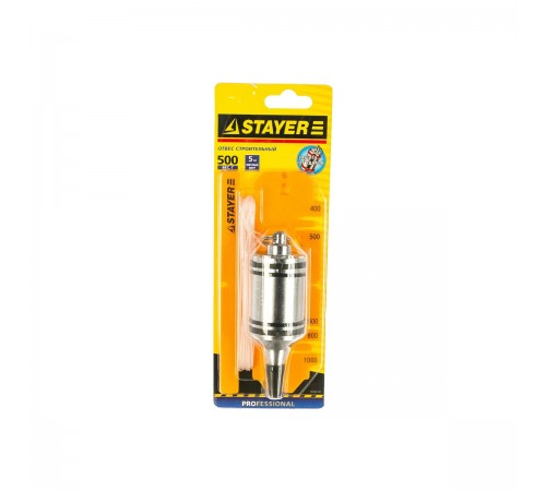 06352-50 Отвес STAYER PROFI строительный со шнуром, 500г