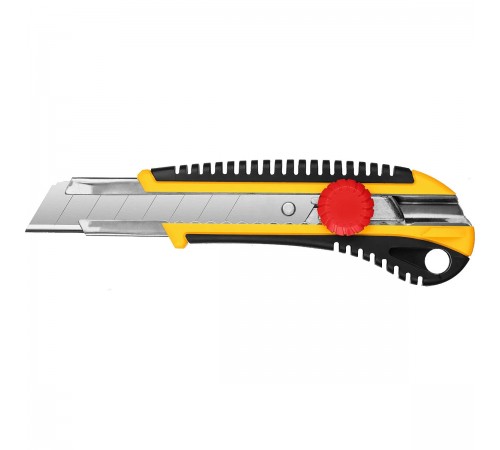 09141_z01 Нож STAYER HERCULES-25 с винтовым фиксатором, лезвия 25мм