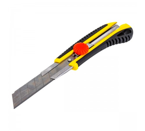 09141_z01 Нож STAYER HERCULES-25 с винтовым фиксатором, лезвия 25мм