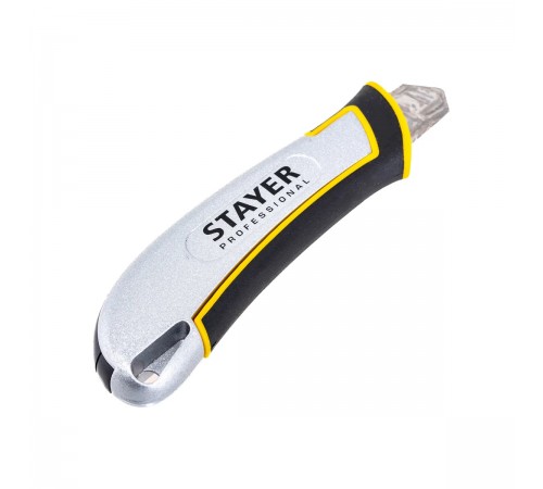 STAYER 18 мм, сегментированное лезвие, автостоп, нож KSM-18A 09143_z01