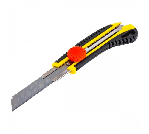 09161_z01 Нож STAYER KS-18 с винтовым фиксатором, лезвия 18 мм