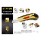 09165_z01 Нож STAYER HERCULES-18, 3 сегмент. лезвия 18мм, с авозаменой и автостопом