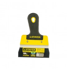 10045-15 Шпатель STAYER PROFLAT фасадный, анодированный 150 мм, 2к ручка
