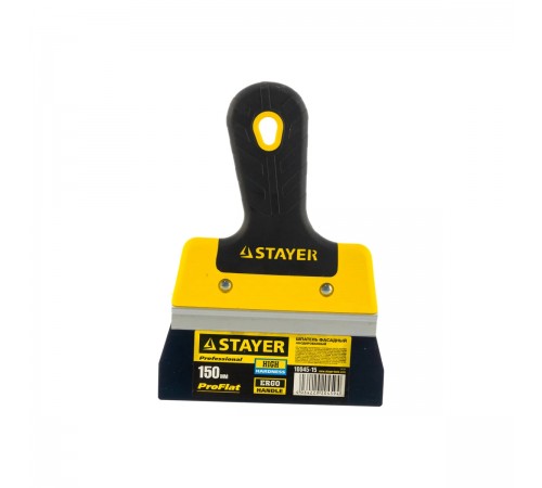 10045-15 Шпатель STAYER PROFLAT фасадный, анодированный 150 мм, 2к ручка