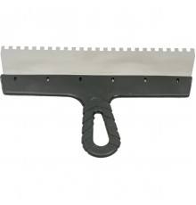 1009-30-06 Шпатель STAYER PROFESSIONAL нержавеющий зубчатый 300мм, зуб 6х6мм