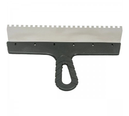 1009-30-06 Шпатель STAYER PROFESSIONAL нержавеющий зубчатый 300мм, зуб 6х6мм