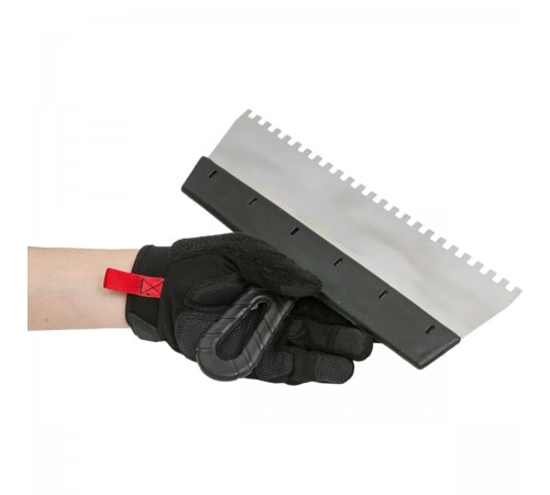1009-30-06 Шпатель STAYER PROFESSIONAL нержавеющий зубчатый 300мм, зуб 6х6мм