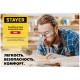 110491 Очки защитные STAYER MX-9 желтые,двухкомпонентные дужки,открытого типа