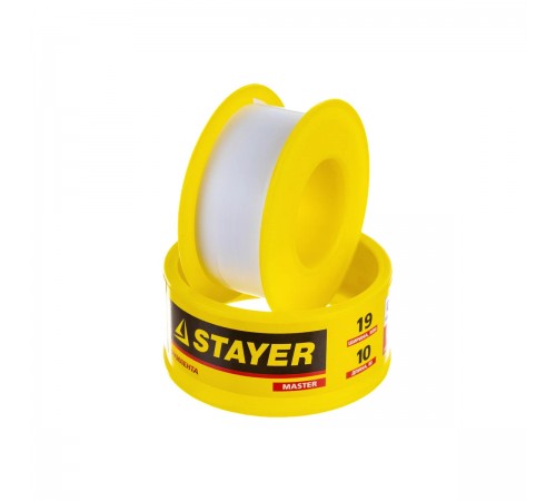 Фум лента STAYER MASTER, 0,40 г/см3, 0,075мм х 19мм х 10м 12360-19-040