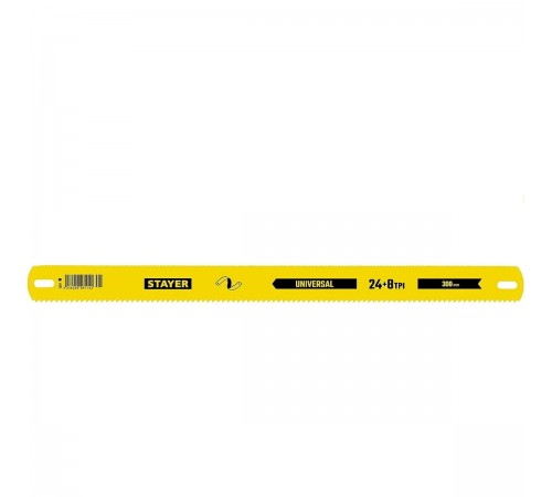 1591_z01 Полотно STAYER Universal двустороннее широкое по дереву и металлу, 8+24 TPI, 25х300мм