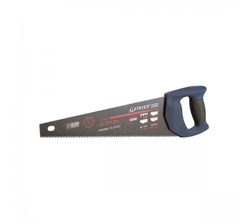 2-15081-45 Ножовка универсальная (пила) STAYER BlackMAX 450мм, 7TPI