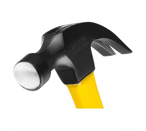 2026-450_z01 Молоток-гвоздодер STAYER Fiberglass столярный с фиберглассовой рукояткой 450г