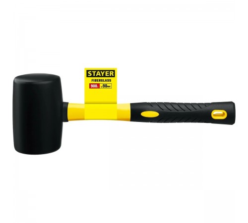 Киянка STAYER резиновая, черная 900г Professional 2054-90