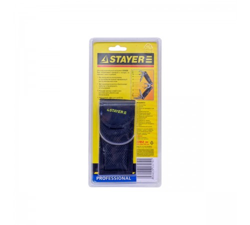 Инструмент многофункциональный (мультитул) STAYER Professional "12в1" силовая модель с битами 22853