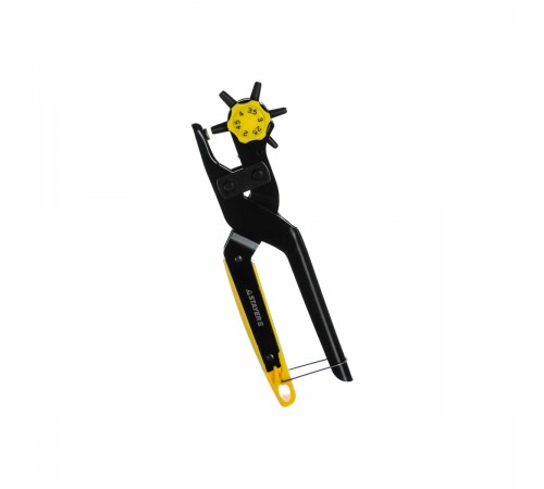 22943_z01 Дырокол STAYER PROFESSIONAL револьверный для кожи усиленный, 6в1, 2-4,5мм
