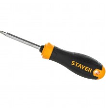 2512_z02 Переставная отвертка STAYER Hercules PH2/SL6 80 мм 