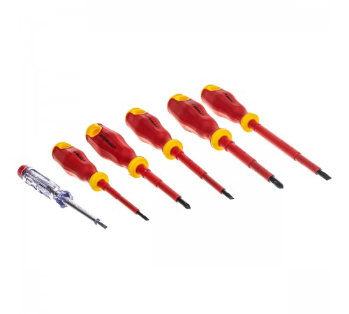 Набор отверток диэлектрических STAYER PROFI ELECTRO 100-250В 6шт 25145-Н6_z01