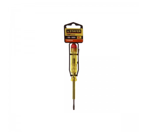2571-14_z01 Пробник электрический STAYER STANDART TOPElectro 100-500В, 140мм