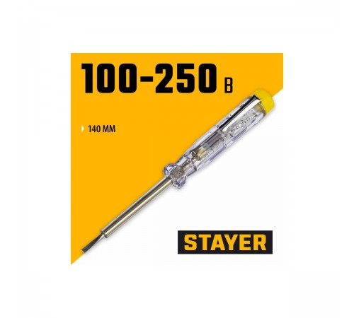 2572-14_z01 Пробник электрический STAYER MASTER MAXElectro 250В, 140мм