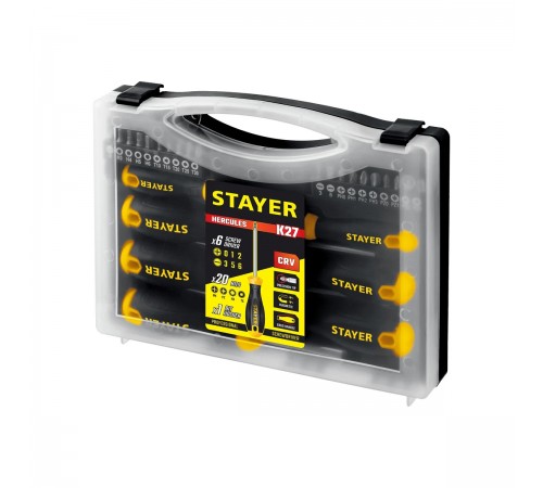 Набор отверток STAYER Hercules-K27 27 предметов 25827