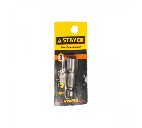 26390-08 Биты STAYER PROFI с торцовой головкой, Нат-драйвер, магнитная