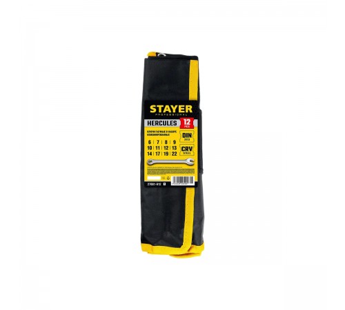 Набор гаечных ключей STAYER HERCULES 6-22мм 12шт 27081-H12_z01