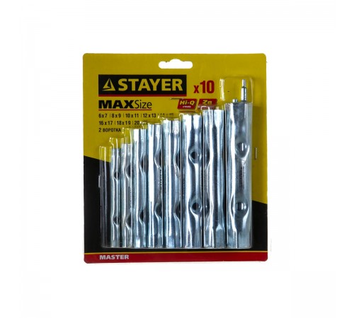 Набор трубчатых ключей STAYER 2719-H10