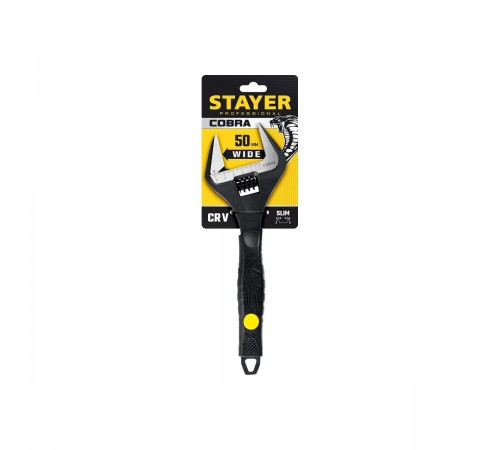 27264-25 Ключ разводной силовой STAYER COBRA, 250/50 мм