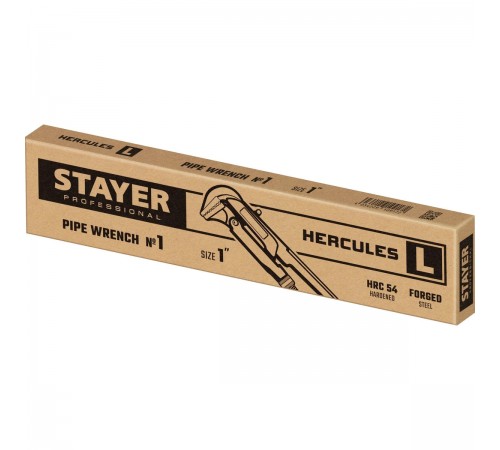 27331-1 Ключ трубный STAYER HERCULES-S, №1, прямые губки