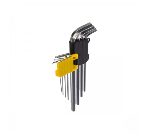 STAYER 9 шт., Cr-V, ключи имбусовые удлиненные 2741-H9