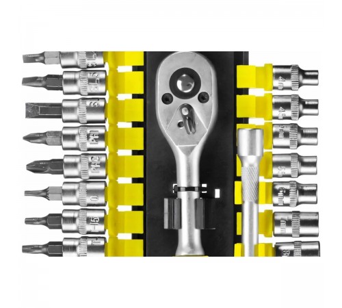 STAYER  RSS 28S, 28 предм., (1/4"), набор торцовых головок и бит-головок (27754-H28)