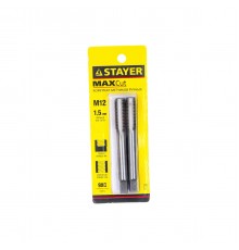 STAYER M12 х 1.5 мм, 2 шт., комплект метчиков MaxCut 28025-12-1.5-H2